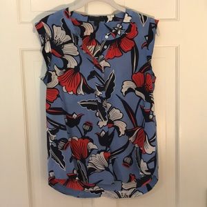 JCrew 100% Silk Sleeveless Floral Shell- LAST CHANCE